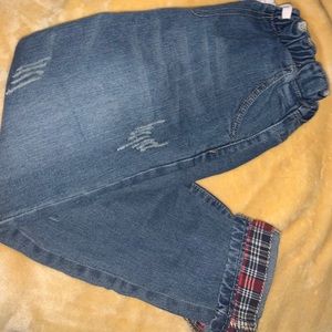 Vintage denim jeans with high waist